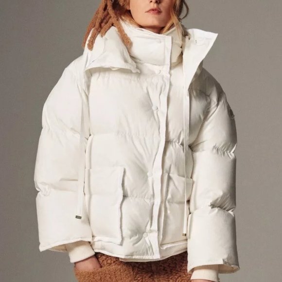 MONCLER Genius Sandy White Down Jacket - Picture 1 of 6